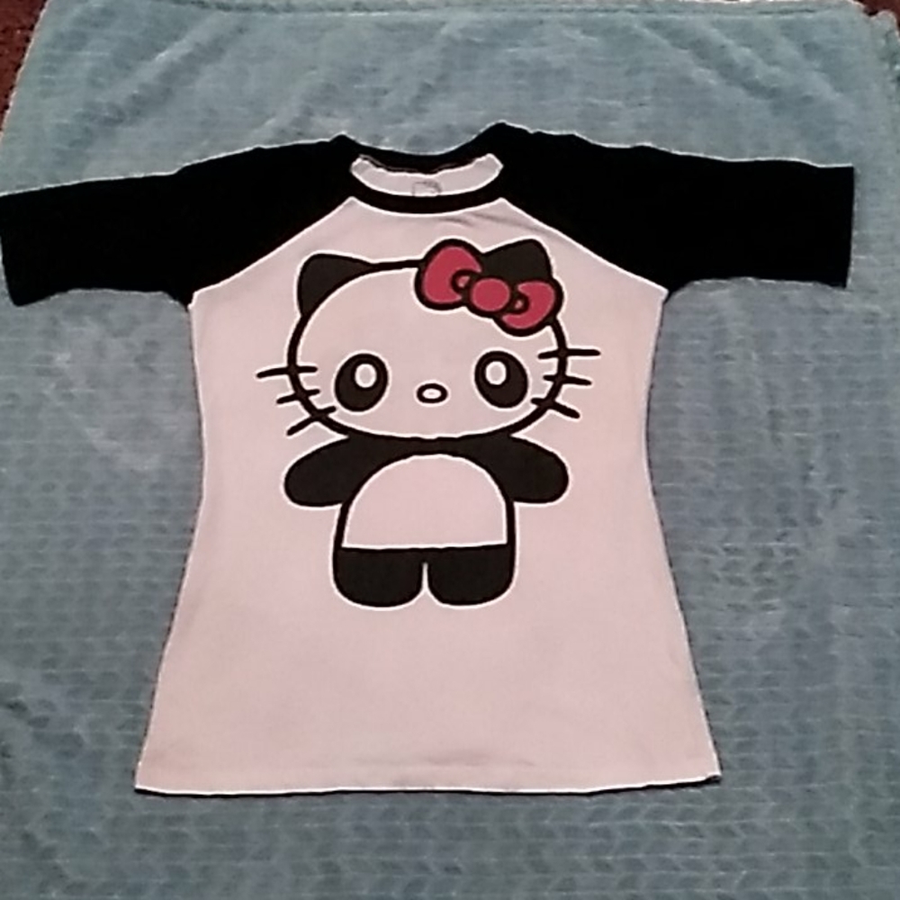On HOLD Rare Hello Kitty pand 3/4 sleeve shirt